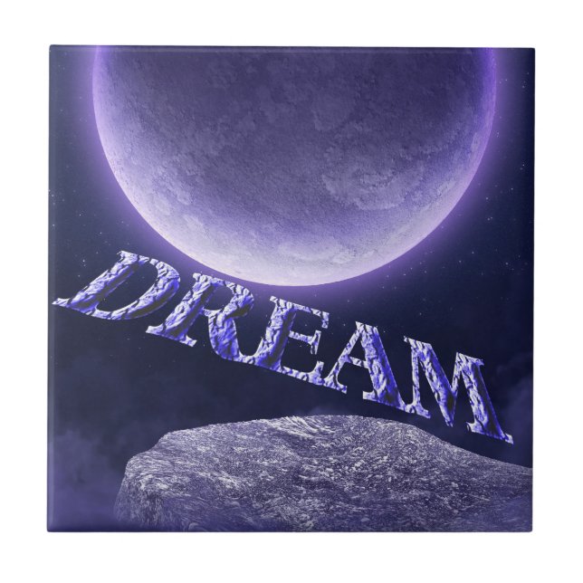 Carreau En Céramique Dream Imaginaire Moon Inspirational (Devant)