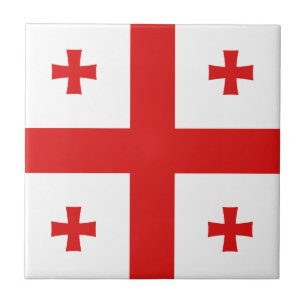 Carreau en céramique du drapeau de Géorgie