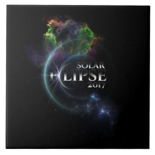 Carreau En Céramique Éclipse solaire 2017