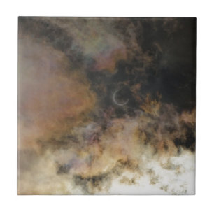 Carreau En Céramique Éclipse solaire et nuages