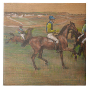Carreau En Céramique Edgar Degas - chevaux de course