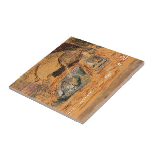 Carreau En Céramique Edouard Vuillard : Femme devant la cheminée