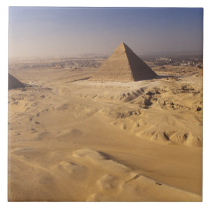 Carreau En Céramique Égypte, Pyramides de Gizeh, Khafre, Khufu, Menkaur