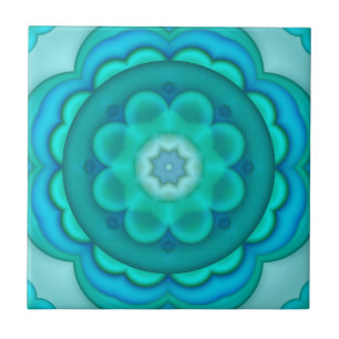 Carreau En Céramique Elégant Turquoise Turquoise Carrelage de salle de