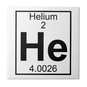 Carreau En Céramique Élément 002 - He - Hélium (Complet)