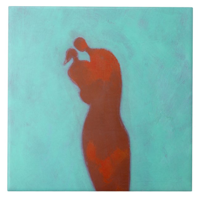 Carreau En Céramique Embrassement de couples (Devant)