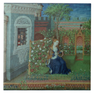 Carreau En Céramique Emelye dans son jardin. Les chevaliers emprisonné