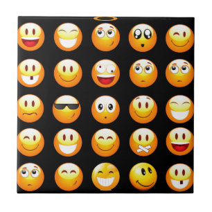 Carreau En Céramique emojis noir