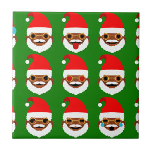 Carreau En Céramique émoticônes de père Noël