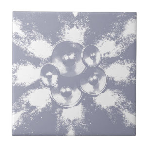 Carreau En Céramique Enceintes musicales bleu clair