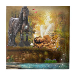 Carreau En Céramique Endormi pour rêver la fée