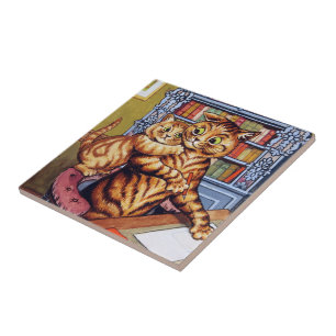 Carreau En Céramique Engendrez le chat (de papa), Louis Wain