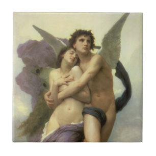 Carreau En Céramique Enlèvement de Psyché par Bouguereau