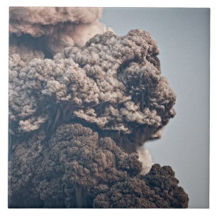 Carreau En Céramique Éruption volcanique d'Eyjafjalljokull