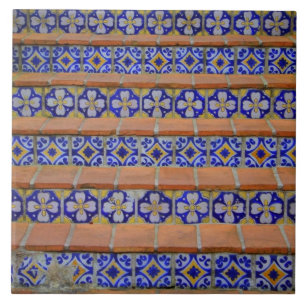 Carreau En Céramique Escaliers de mosaïque