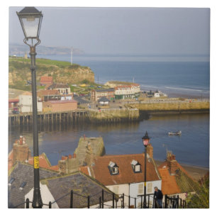 Carreau En Céramique Escaliers menant au port, Whitby, Nord