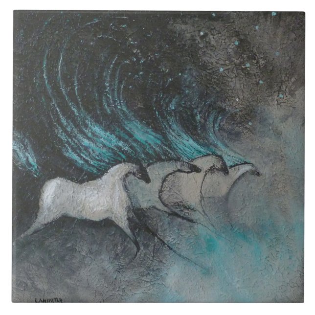 Carreau En Céramique Esprit de vent d'ouest (Devant)