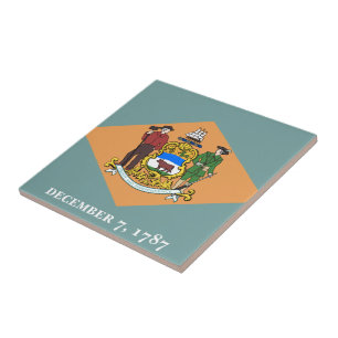 Carreau En Céramique État du drapeau du Delaware