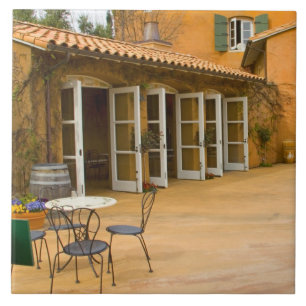 Carreau En Céramique États-Unis, Californie, vallée de Sonoma, terrasse