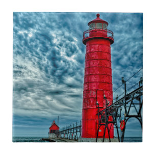 Carreau En Céramique États-Unis, Grand Haven, Michigan, phare