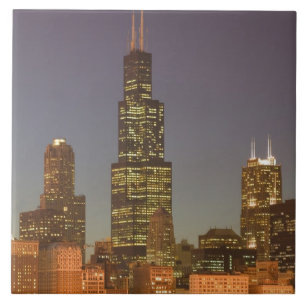 Carreau En Céramique États-Unis, Illinois, Chicago: Ville Skyline / So