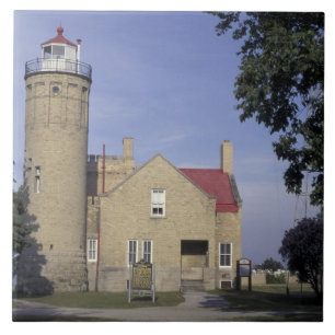 Carreau En Céramique États-Unis, Michigan Old Mackinac Point Lighthouse