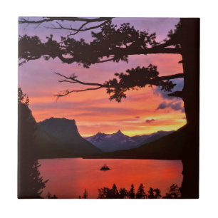 Carreau En Céramique États-Unis, Montana, Glacier National Park. Paysag
