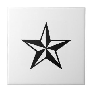 Carreau En Céramique Étoile nautique simple