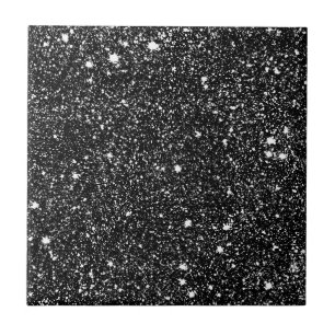 Carreau En Céramique Étoiles noires d'étincelle