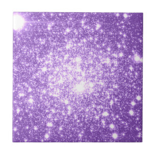 Carreau En Céramique Étoiles violettes de lavande
