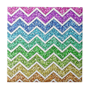 Carreau En Céramique Etonnant cool tendance chevron zigzag motif arc-en