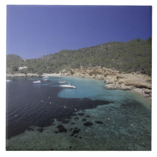 Carreau En Céramique Europe, Espagne, Baléares, Ibiza, Cala Salada.