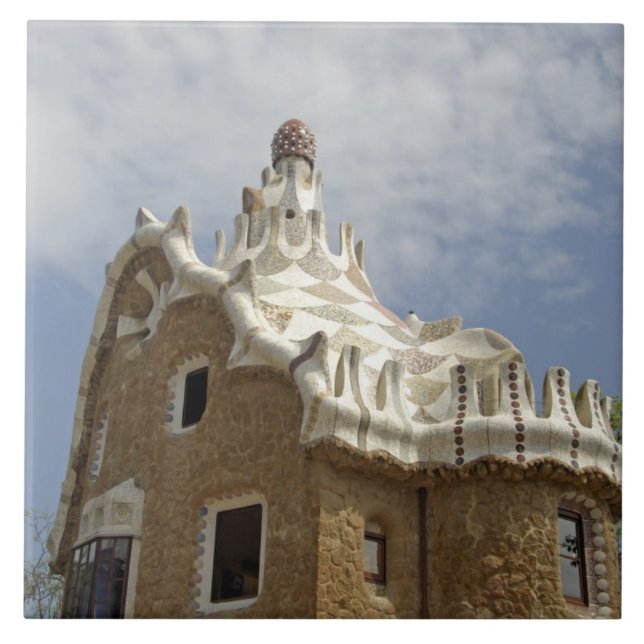 Carreau En Céramique Europe, Espagne, Catalogne, Barcelone. Park Guell, (Devant)