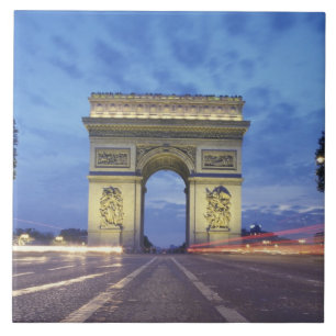 Carreau En Céramique Europe, France, Paris. Arc de Triomphe vu