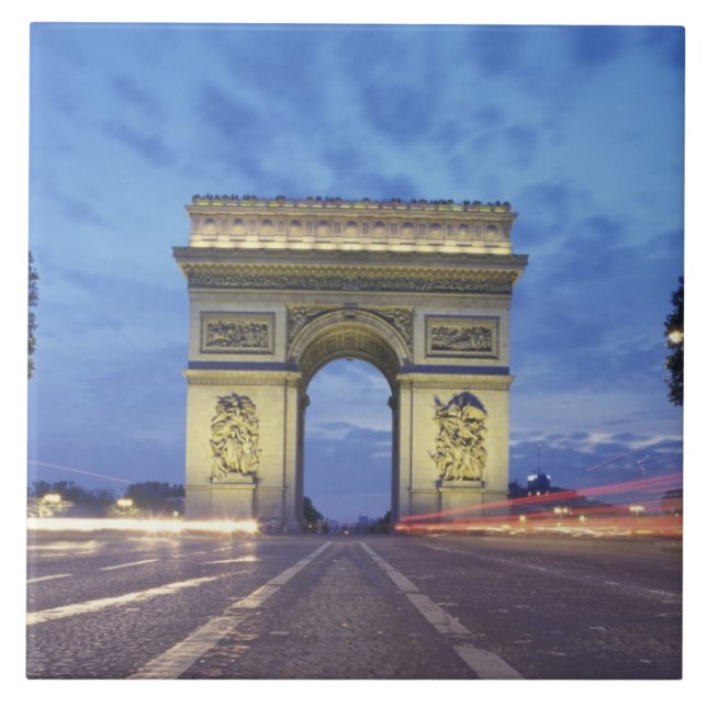Carreau En Céramique Europe, France, Paris. Arc de Triomphe vu comme (Devant)