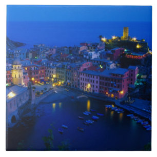 Carreau En Céramique Europe, Italie, Cinque Terre, Vernazza. Côte escar