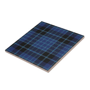 Carreau En Céramique Expressions d'écossais de tartan de clergé