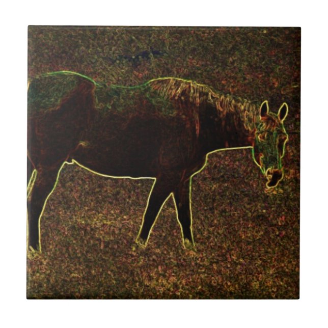 Carreau En Céramique Faire du cheval autour (Devant)