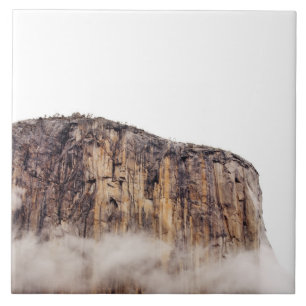Carreau En Céramique Falaise pure se levant au-dessus des nuages