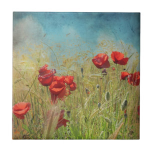 Carreau En Céramique Fantasy poppies