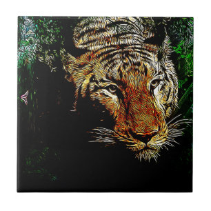 Carreau En Céramique faune sauvage de la jungle prédateur safari animal