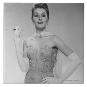 Carreau En Céramique Femme dans la robe