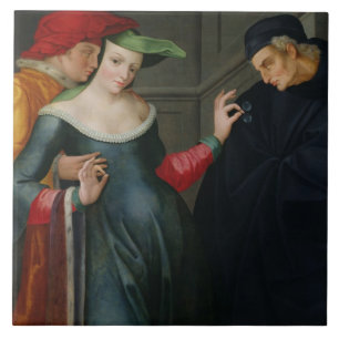 Carreau En Céramique Femme entre deux âges