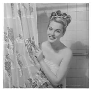 Carreau En Céramique Femme enveloppée