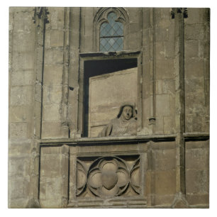 Carreau En Céramique Fenêtre factice dans la façade d'entrée avec un