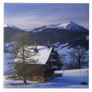 Carreau En Céramique Ferme et Mont Rigi et Pilatus,