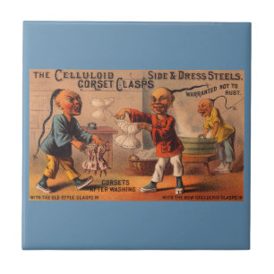 Carreau En Céramique Fermoirs de corset celluloïdes Victorian tradecar