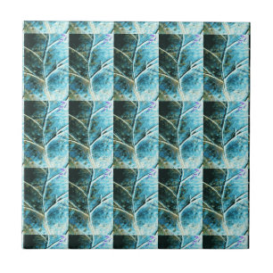 Carreau En Céramique feuille de cuivre verdigris