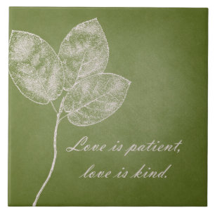 Carreau En Céramique Feuille grunge vert