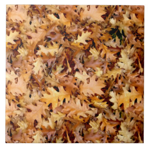 CARREAU EN CÉRAMIQUE FEUILLES D'AUTOMNE